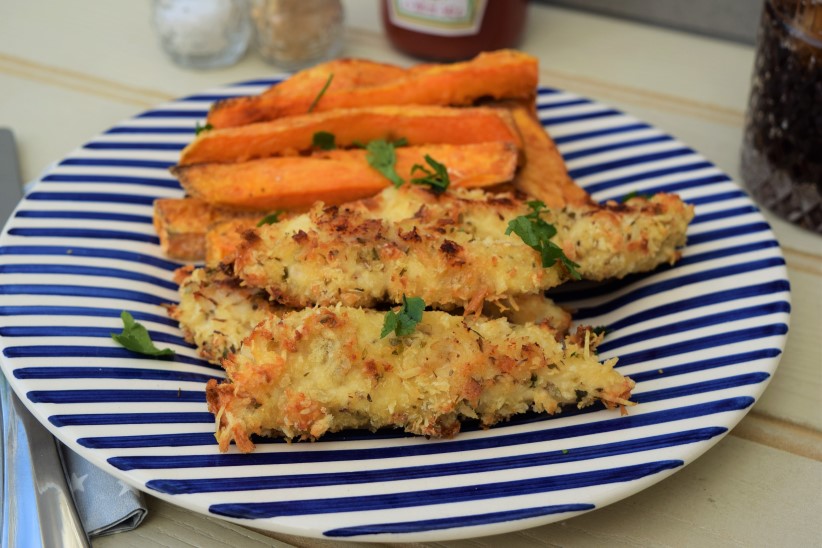 Parmesan-chicken-sweet-potato-chips-recipe-lucyloves-foodblog