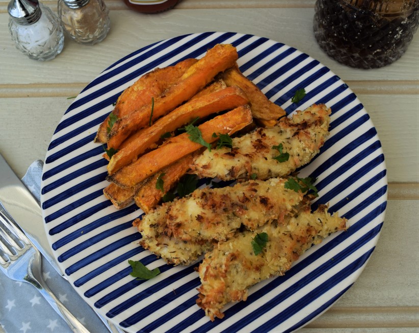 Parmesan-chicken-sweet-potato-chips-recipe-lucyloves-foodblog