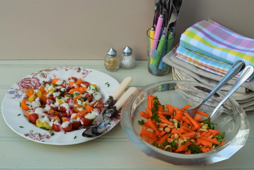 Cherry-tomatoes-salad-cream-dressing-carrot-peanut-salad-lucyloves-foodblog