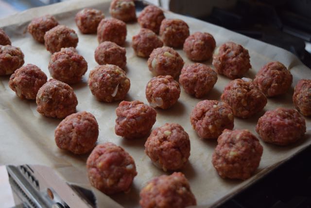 Chorizo-meatballs-cheese-polenta-chips-recipe-lucyloves-foodblog