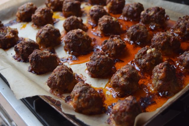 Chorizo-meatballs-cheese-polenta-chips-recipe-lucyloves-foodblog