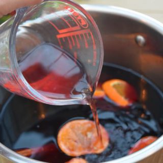 Pomegranate Mulled Wine recipe from Lucy Loves Food Blog