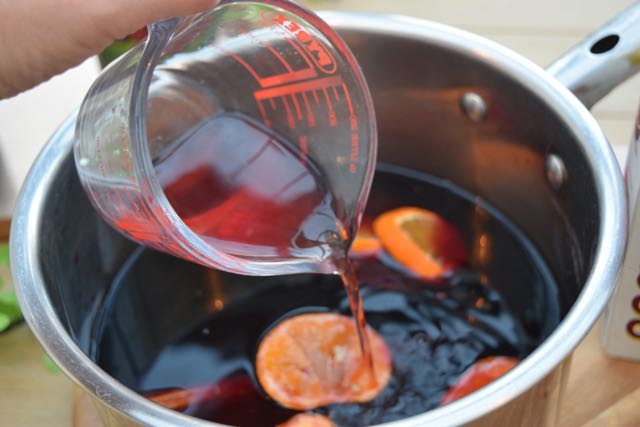 Pomegranate Mulled Wine recipe from Lucy Loves Food Blog