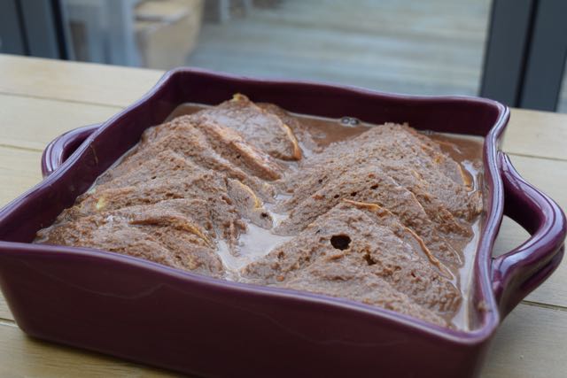 Irish-cream-chocolate-brioche-butter-pudding recipe-lucyloves-foodblog