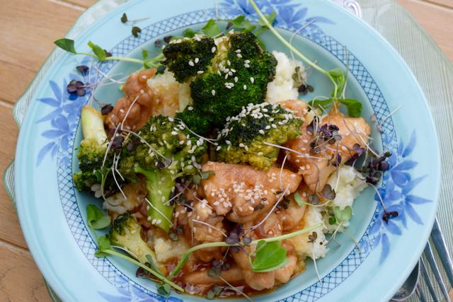 Sesame Chicken with Broccoli from Lucy Loves