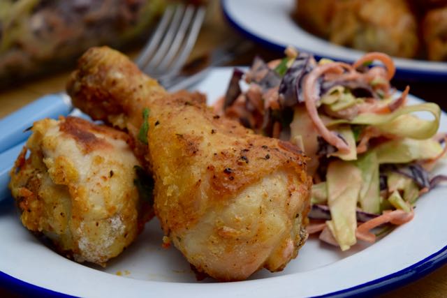 Oven-Fried-Chicken-Spicy-coleslaw-recipe-lucyloves-foodblog