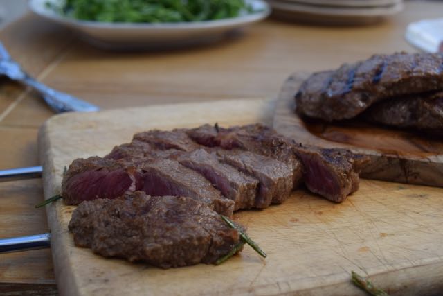 Steak-roasted-peach-summer-salad-recipe-lucyloves-foodblog