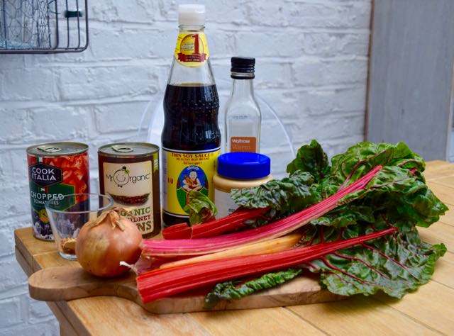 Spiced-rainbow-chard-peanut-kidney-beans-recipe-lucyloves-foodblog