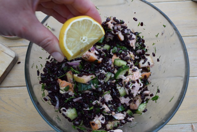 Black-rice-salmon-salad-recipe-lucyloves-foodblog