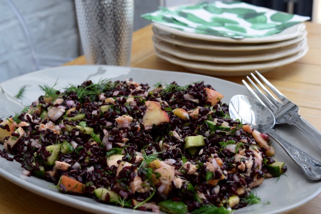 Black-rice-salmon-salad-recipe-lucyloves-foodblog