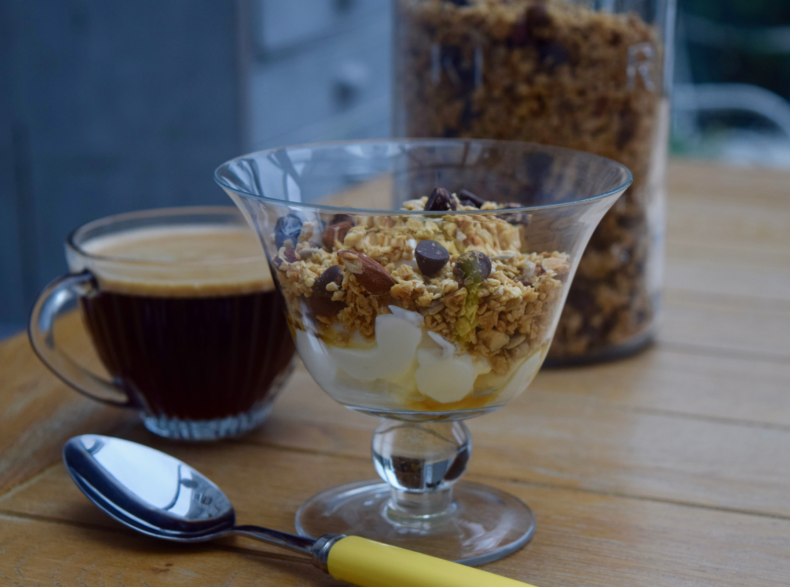 Coffee Granola recipe from Lucy Loves Food Blog