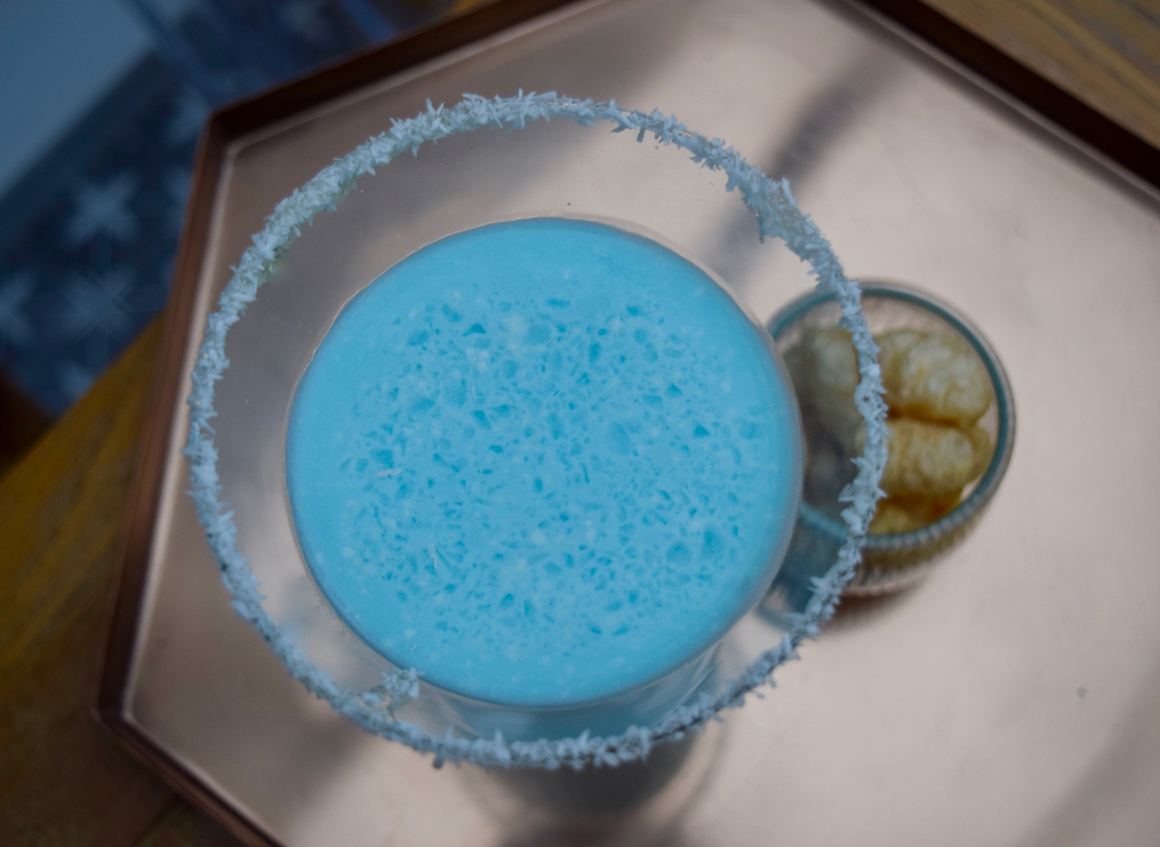 Blue Mixed Drink Recipe - Blue Snowball