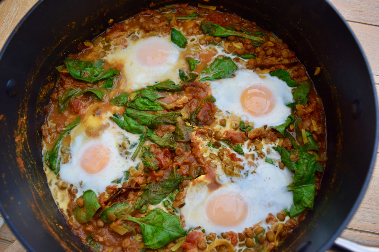 Eggs-lentils-spinach-recipe-lucyloves-foodblog