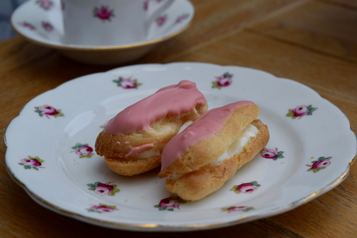 Tiny-pink-eclairs-recipe-lucyloves-foodblog