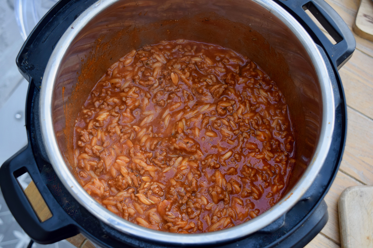 Instant-pot-orzo-bolognese-recipe-lucyloves-foodblog