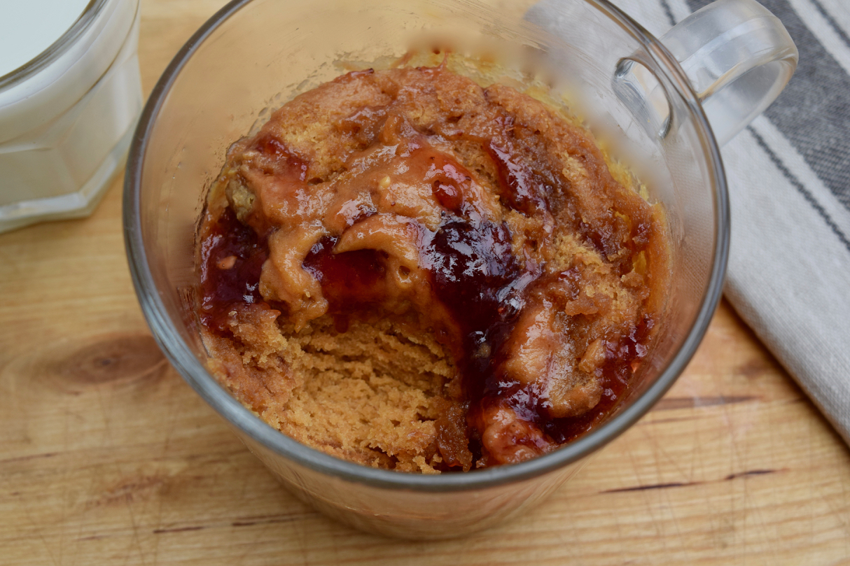 Microwave Jelly Donut in a Mug: Mugnut - Gemma's Bigger Bolder Baking