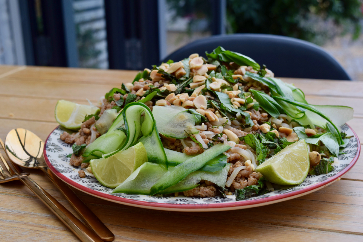 Summer Pork with Rice Noodles recipe from Lucy Loves