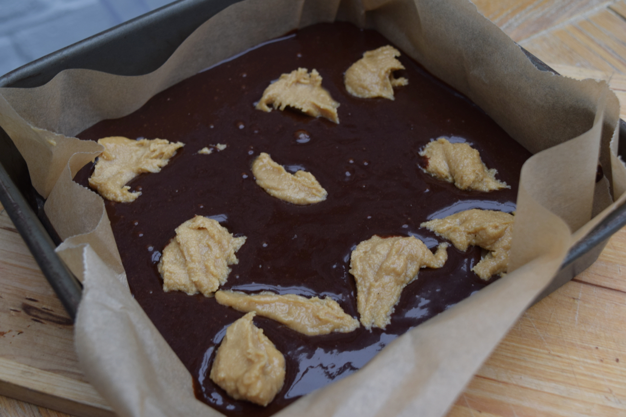 Tahini Brownies recipe from Lucy Loves Food Blog