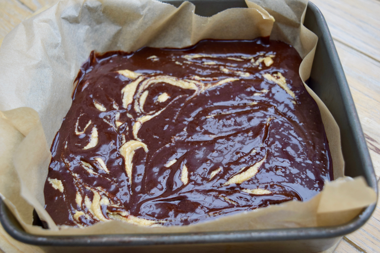 Tahini Brownies recipe from Lucy Loves Food Blog