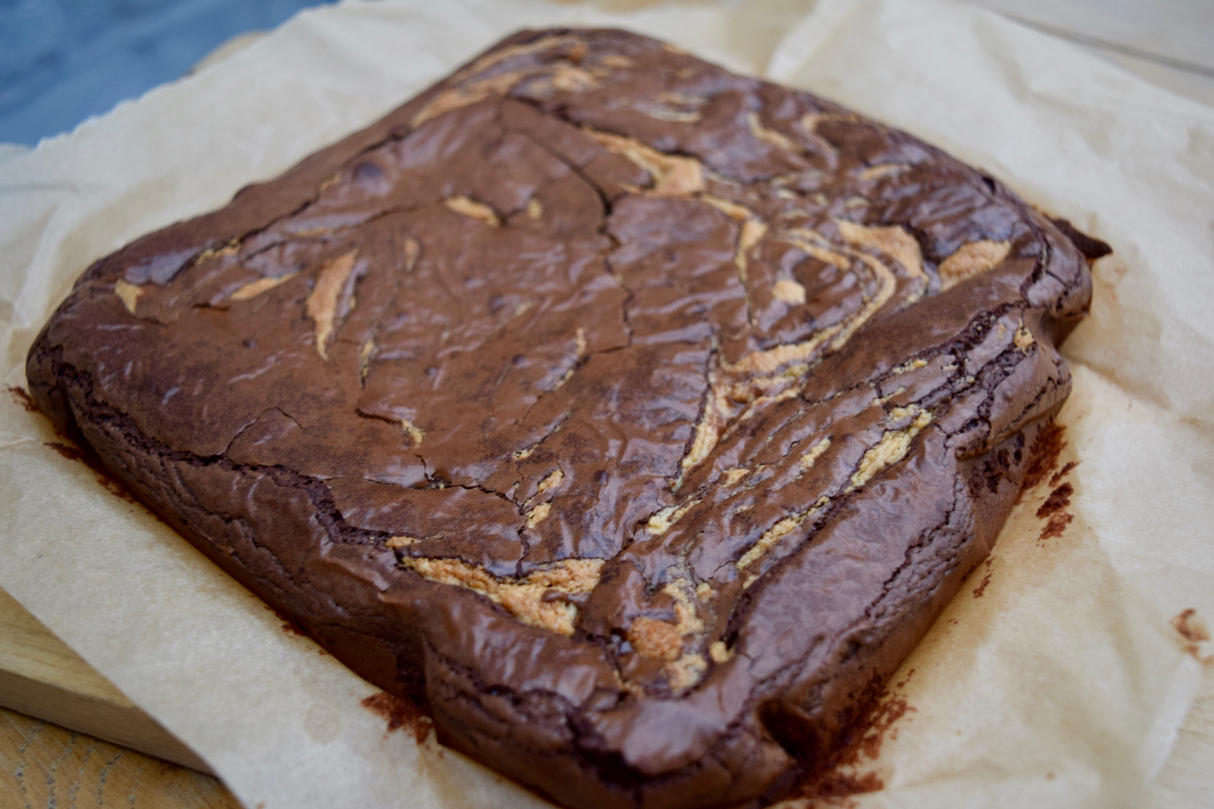 Tahini Brownies recipe from Lucy Loves Food Blog