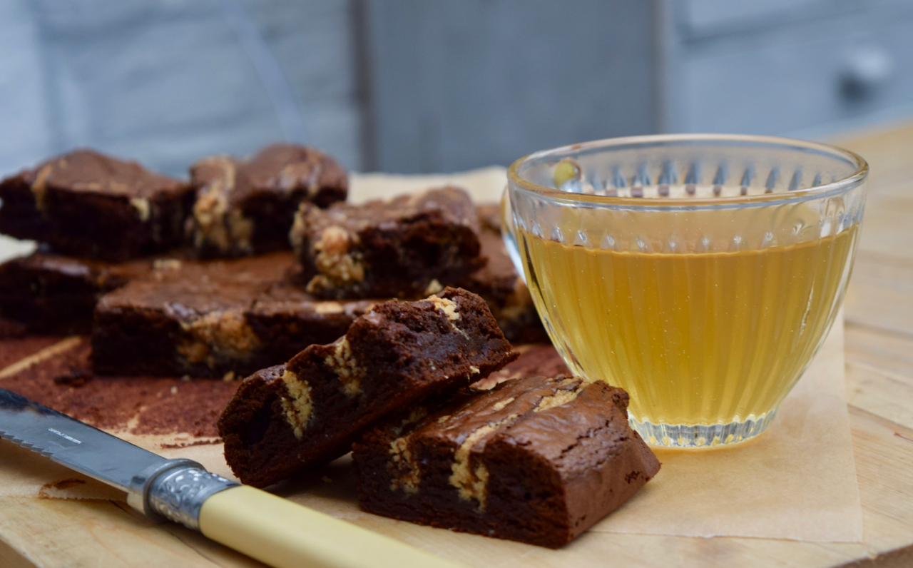 Tahini Brownies recipe from Lucy Loves Food Blog