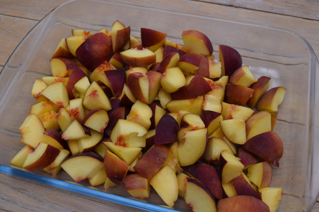 Peach Cobbler recipe from Lucy Loves Food Blog