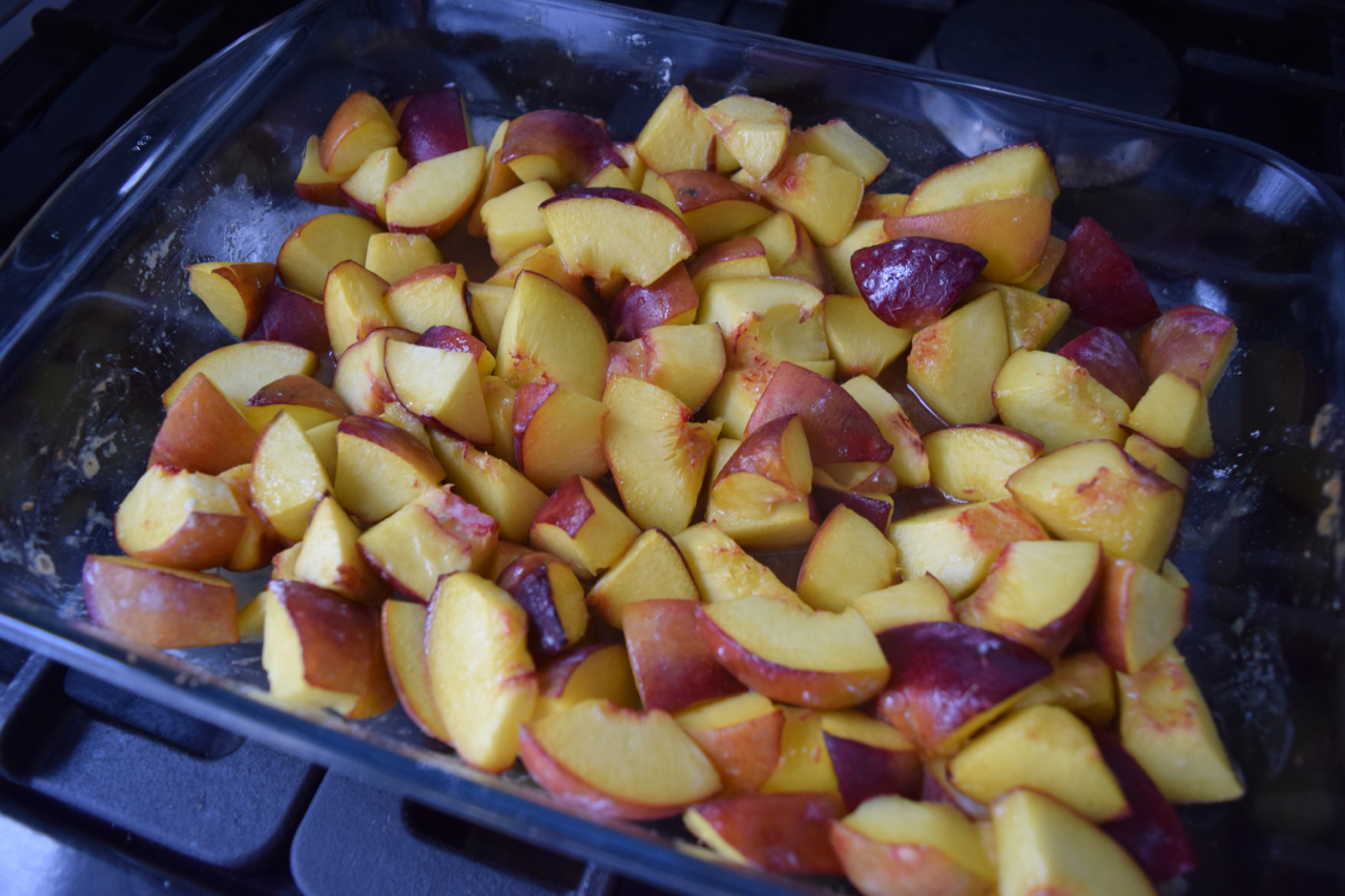 Peach Cobbler recipe from Lucy Loves Food Blog