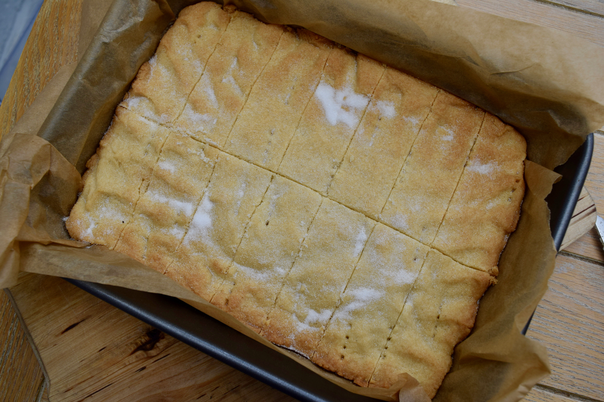 Clotted Cream Shortbread recipe from Lucy Loves Food Blog