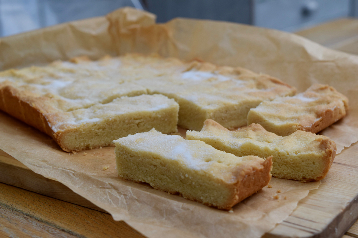 Clotted Cream Shortbread recipe from Lucy Loves Food Blog