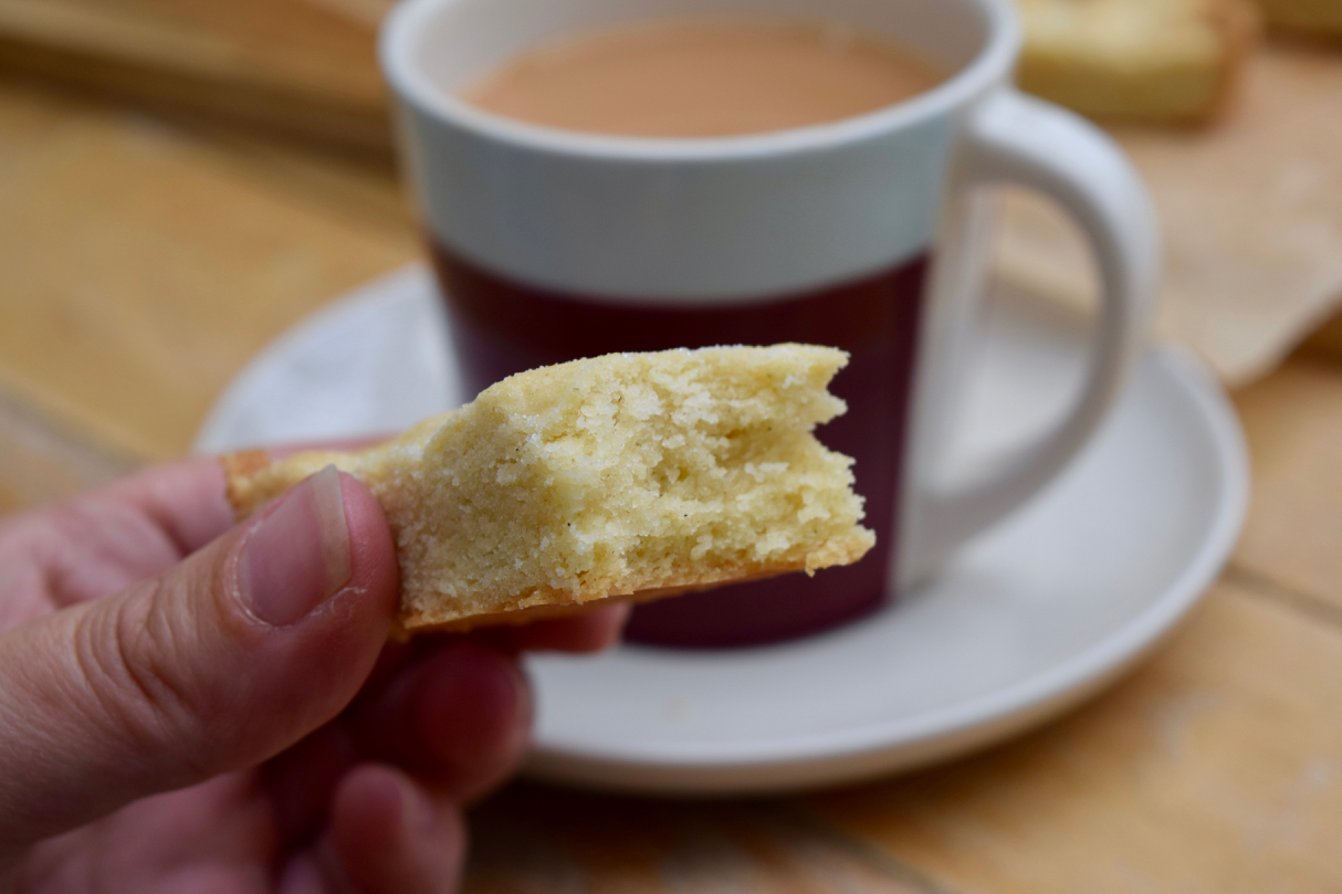 Clotted Cream Shortbread recipe from Lucy Loves Food Blog