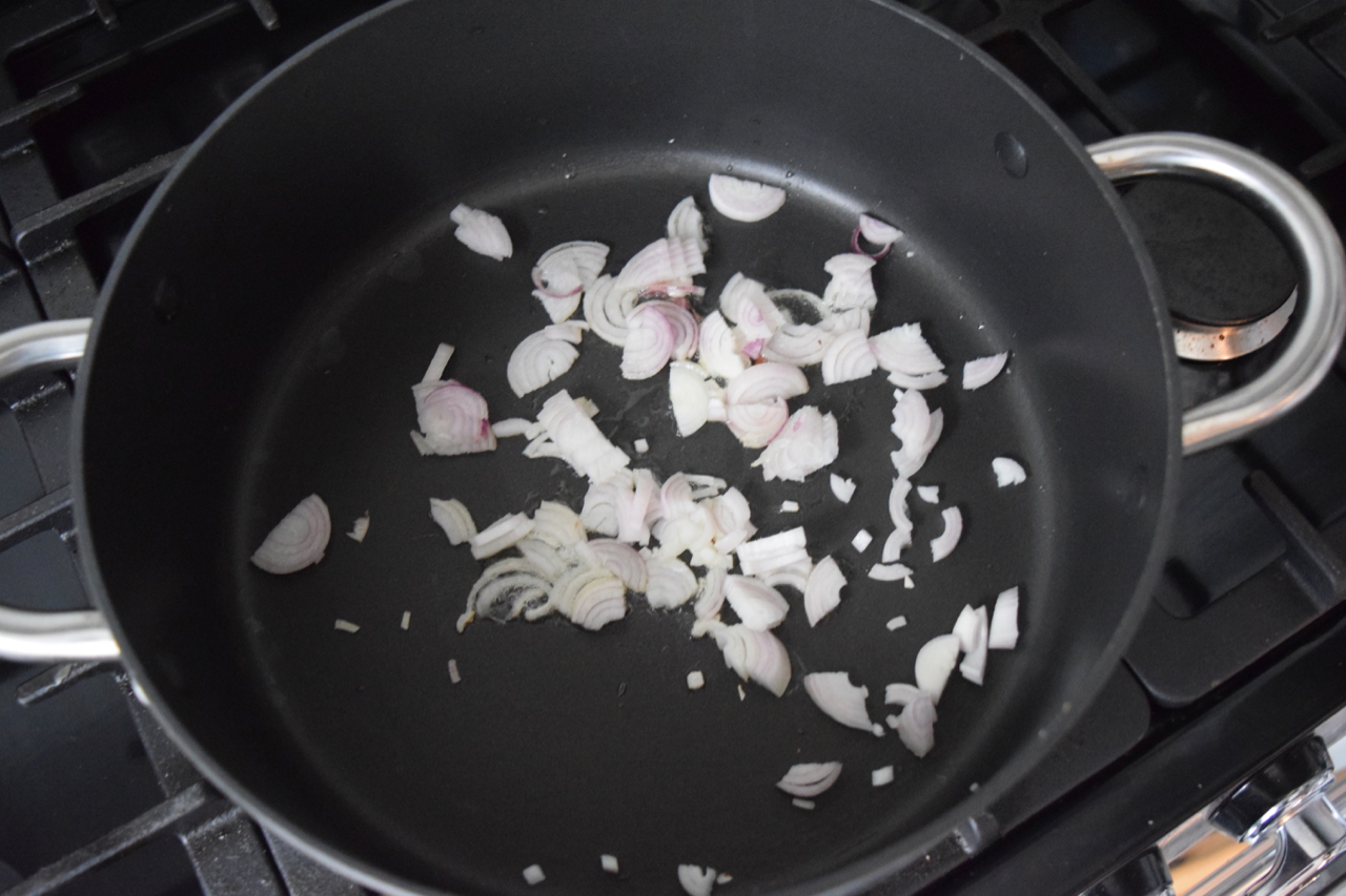 One Pot Creamy Sausage Gnocchi recipe from Lucy Loves Food Blog