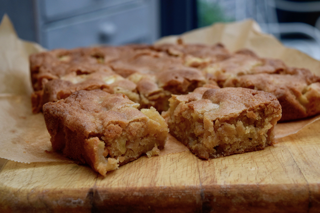 Apple Blondies recipe from Lucy Loves Food Blog