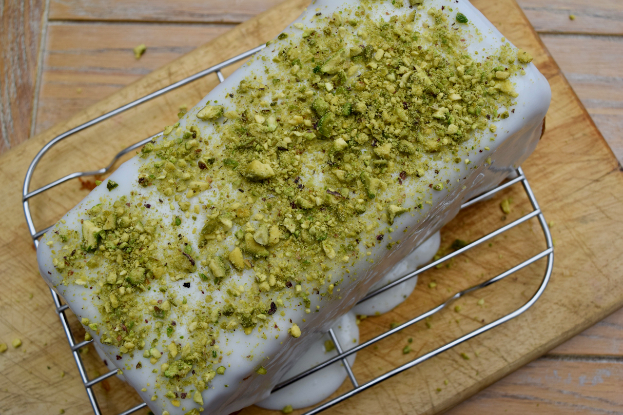 Lemon Pistachio Loaf recipe from Lucy Loves