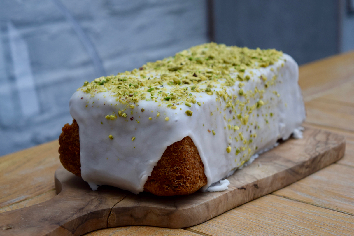 Lemon Pistachio Loaf recipe from Lucy Loves