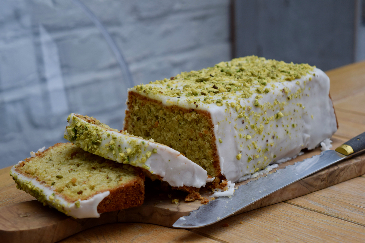 Lemon Pistachio Loaf recipe from Lucy Loves