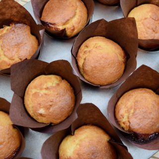 Lemon Curd Muffins recipe from Lucy Loves Food Blog