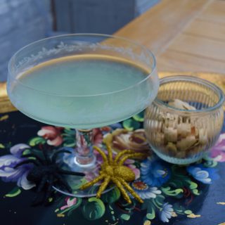 Spooky Apple Martini recipe from Lucy Loves Food Blog