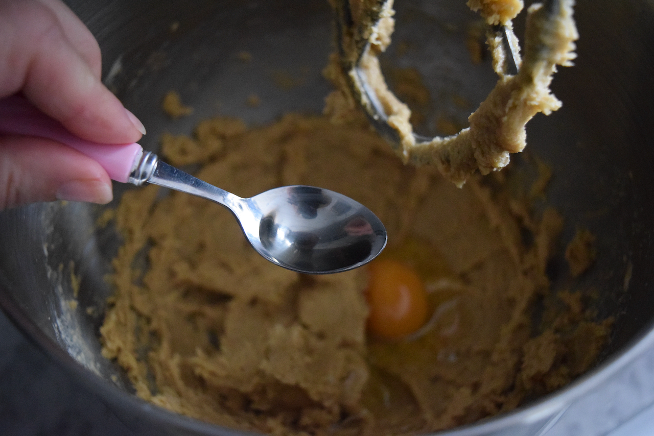 Marzipan Cookie Bars recipe from Lucy Loves Food Blog