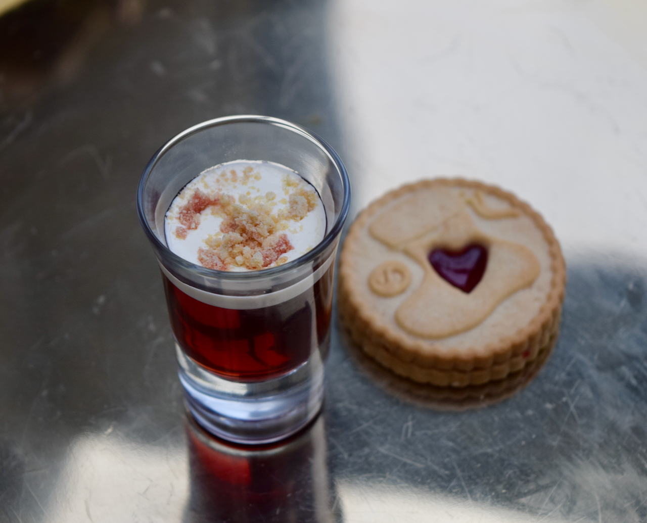 Jammie Dodger Shot from Lucy Loves Food Blog