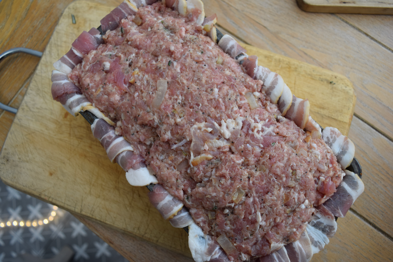 Meatloaf with Bacon and Rosemary recipe from Lucy Loves Food Blog