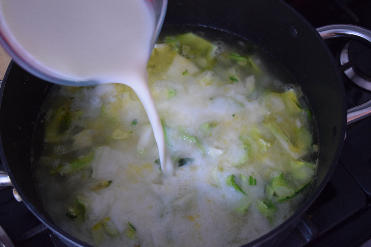 Stilton and Broccoli Soup recipe from Lucy Loves Food Blog