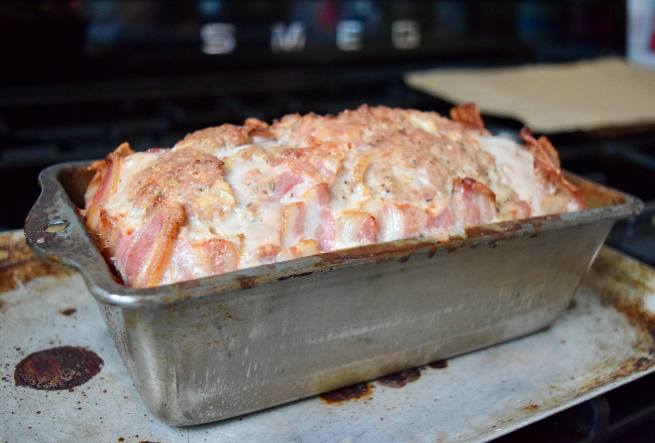 Meatloaf with Bacon and Rosemary recipe from Lucy Loves Food Blog