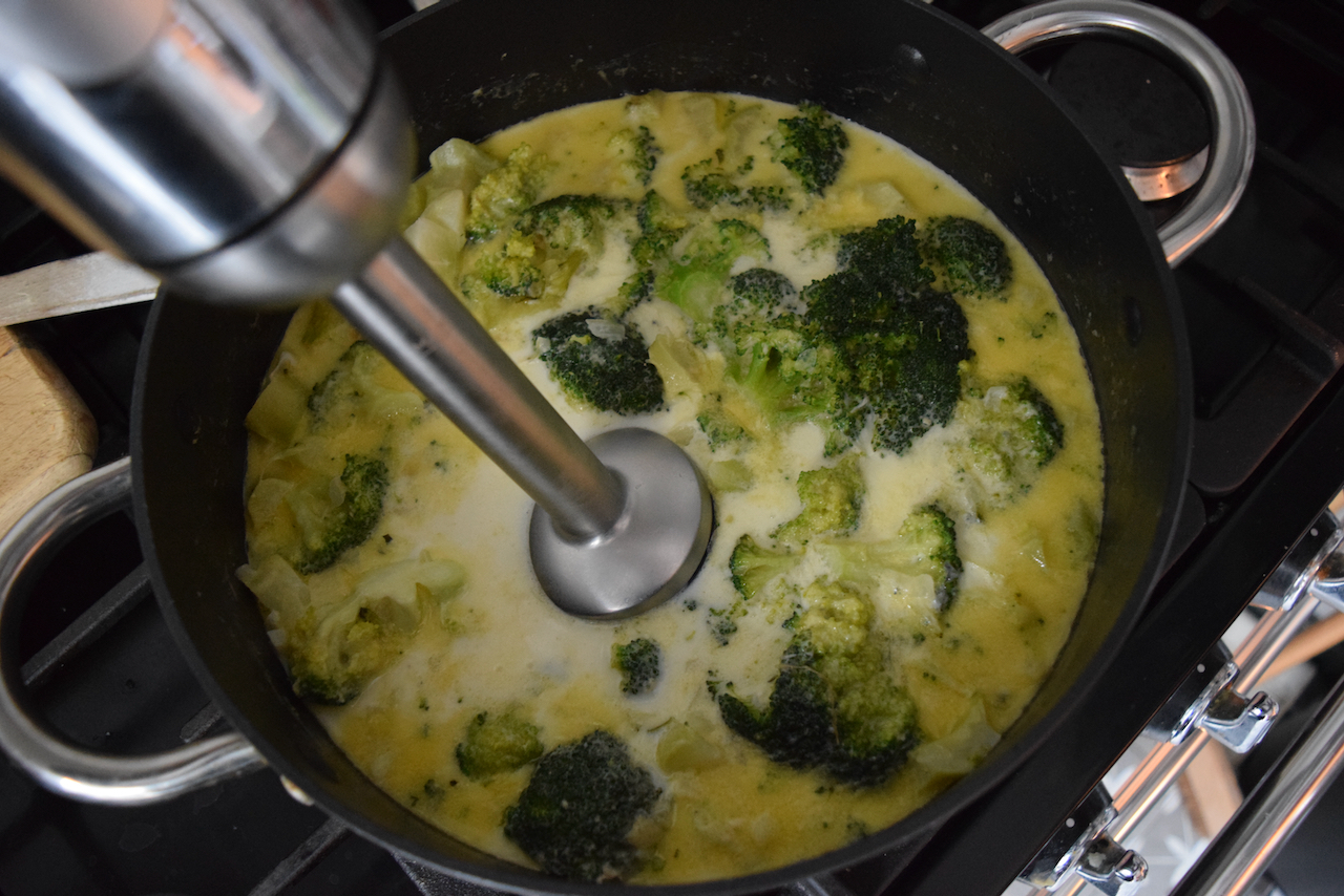 Stilton and Broccoli Soup recipe from Lucy Loves Food Blog
