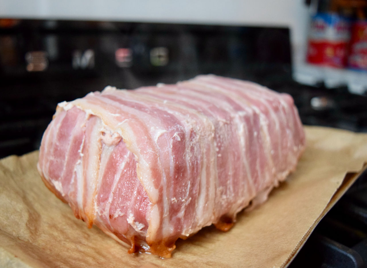 Meatloaf with Bacon and Rosemary recipe from Lucy Loves Food Blog