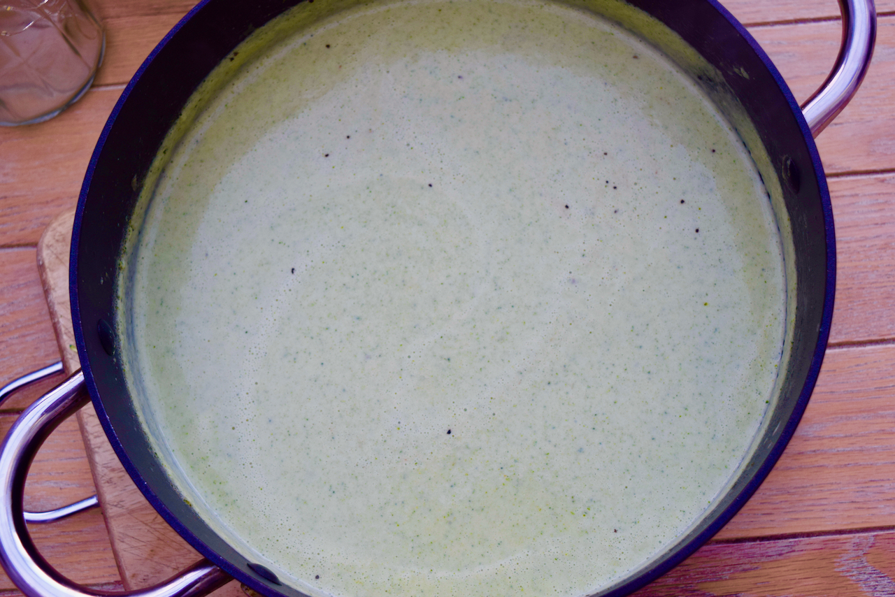 Stilton and Broccoli Soup recipe from Lucy Loves Food Blog