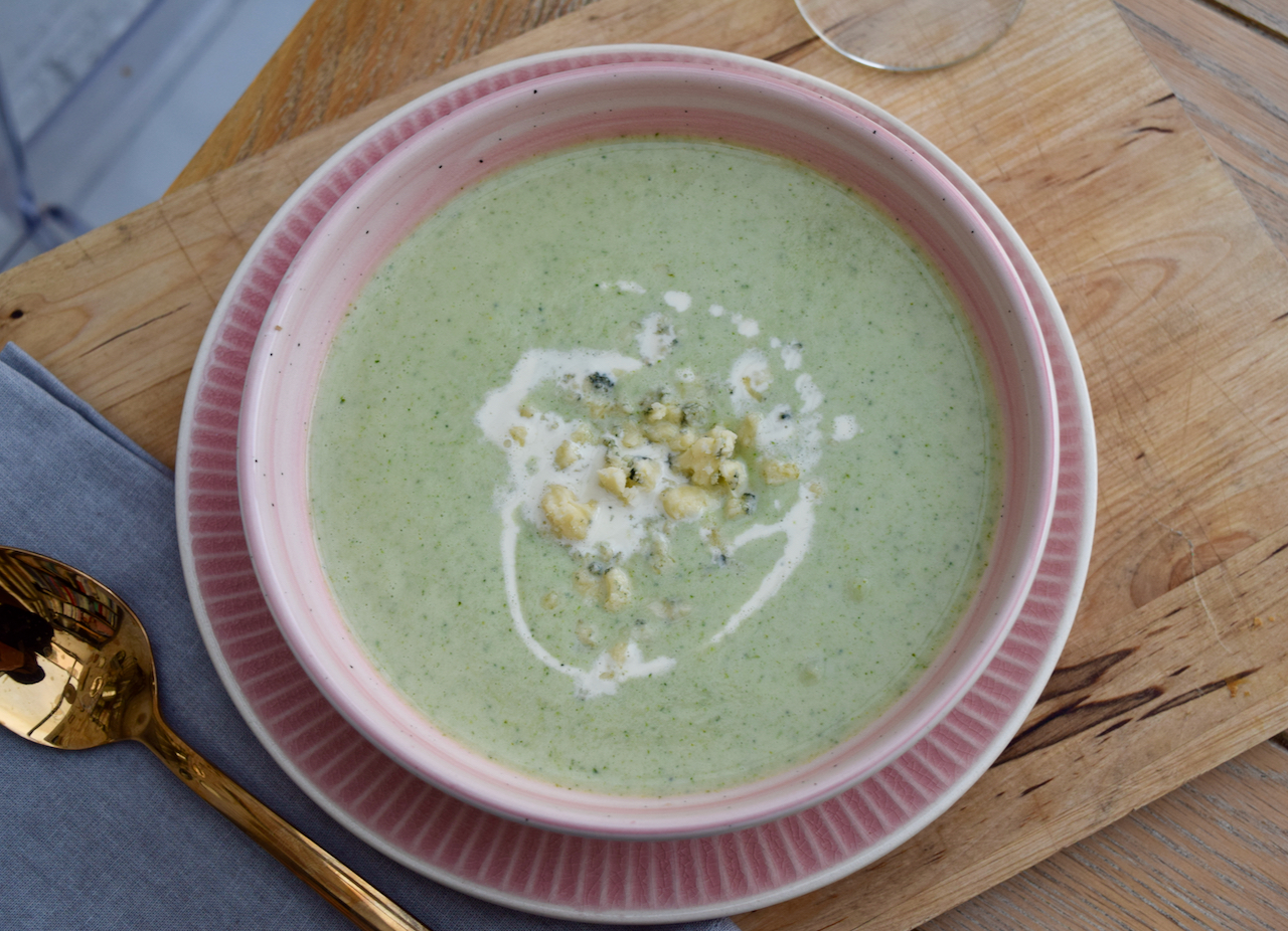 Stilton and Broccoli Soup recipe from Lucy Loves Food Blog