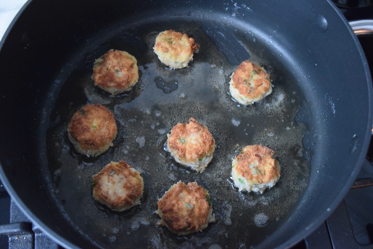 Tiny Crab Cakes recipe from Lucy Loves Food Blog