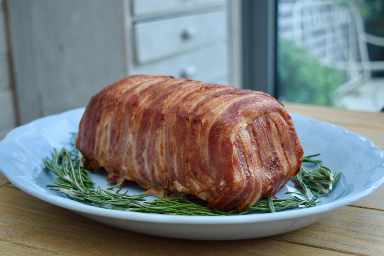 Meatloaf with Bacon and Rosemary recipe from Lucy Loves Food Blog