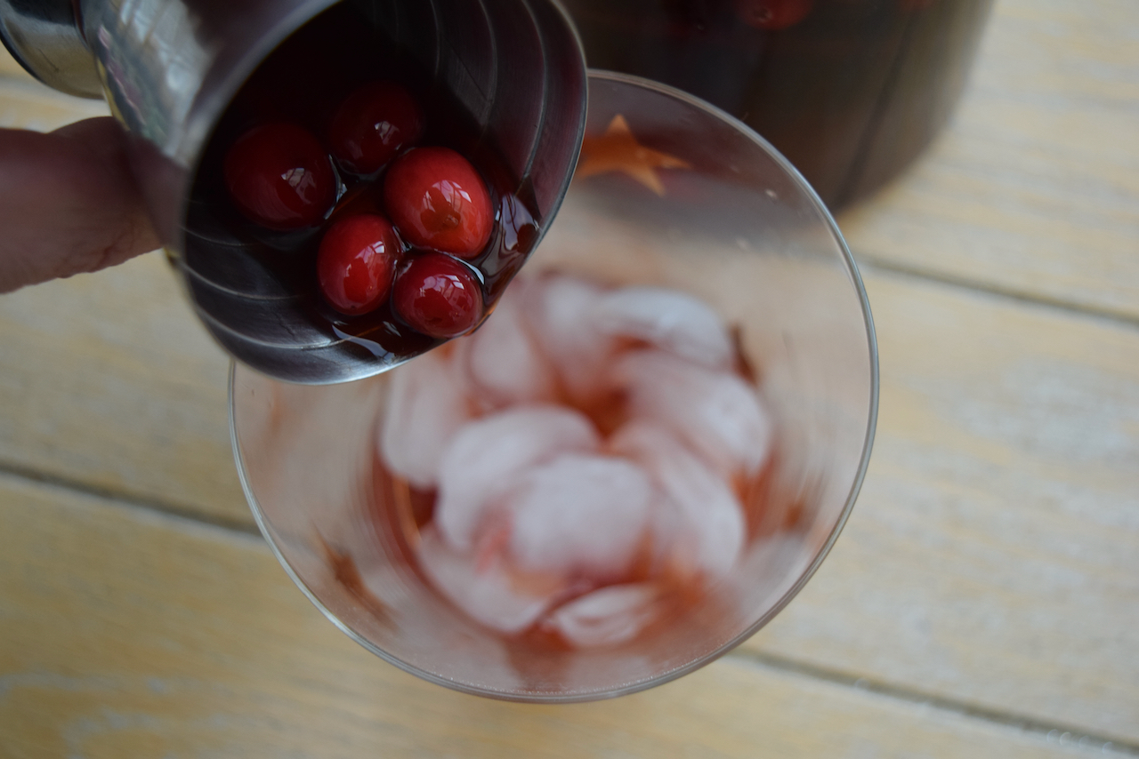 Cranberry Rum Dark and Stormy recipe from Lucy Loves Food Blog