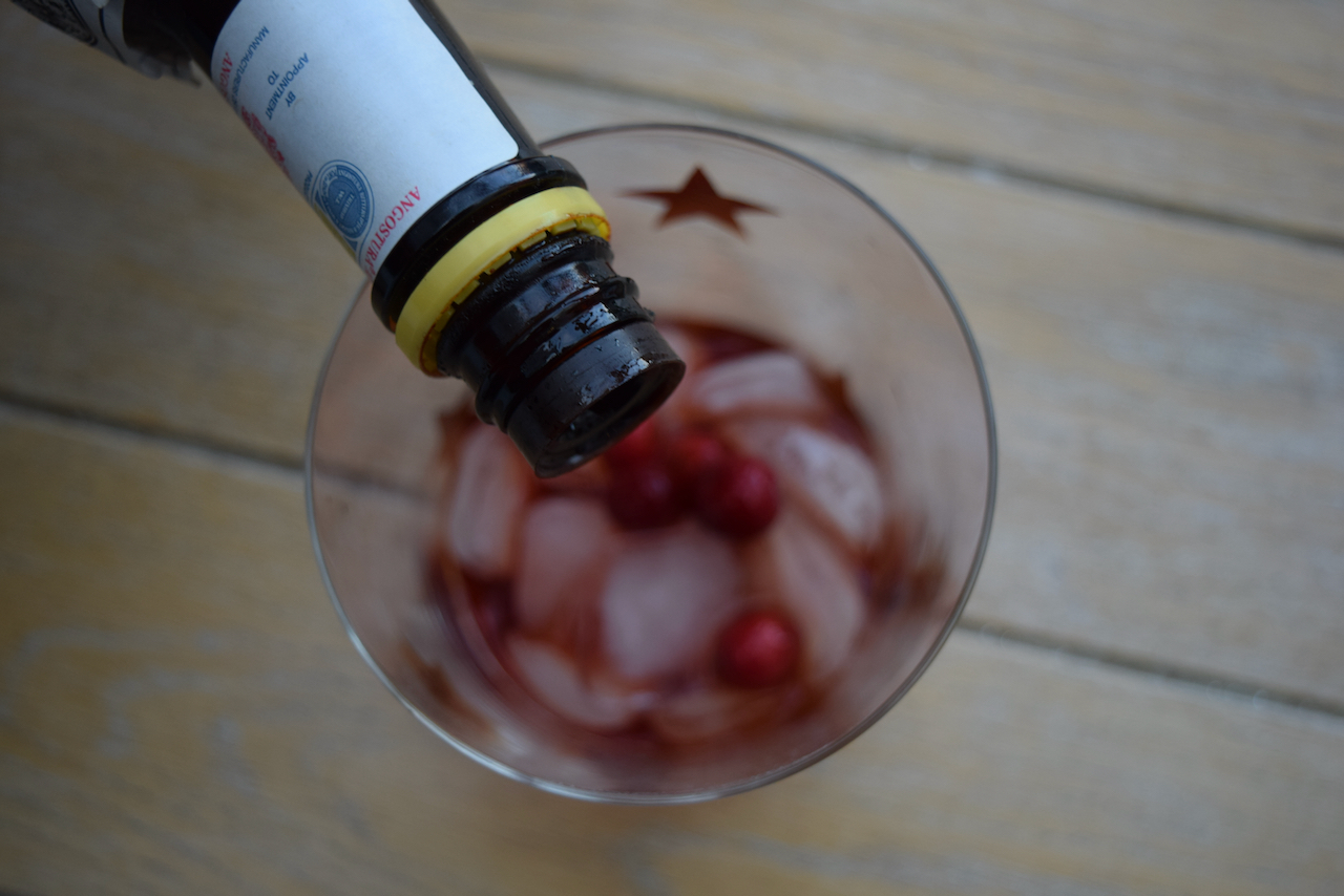 Cranberry Rum Dark and Stormy recipe from Lucy Loves Food Blog